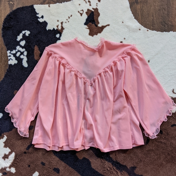 PINK 1950s MORNING JACKET - Picture 4 of 6